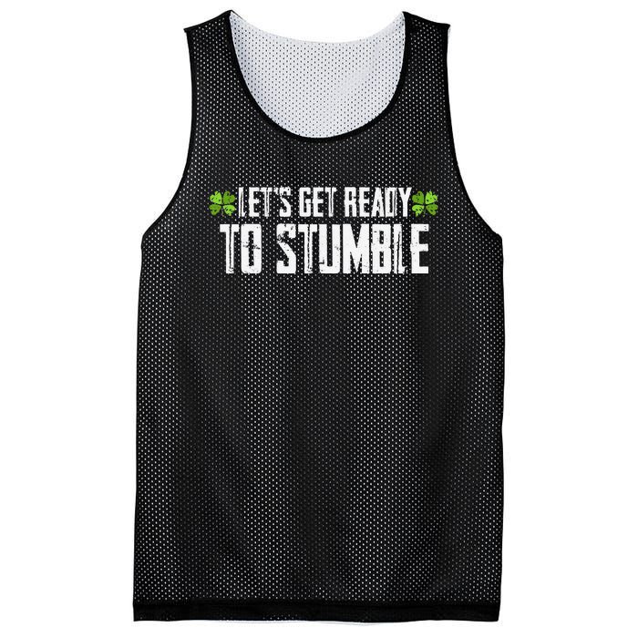 Let's Get Ready To Stumble Saint Patrick's Day Mesh Reversible Basketball Jersey Tank