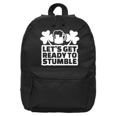 Let's Get Ready To Stumble St Patrick's Day 16 in Basic Backpack