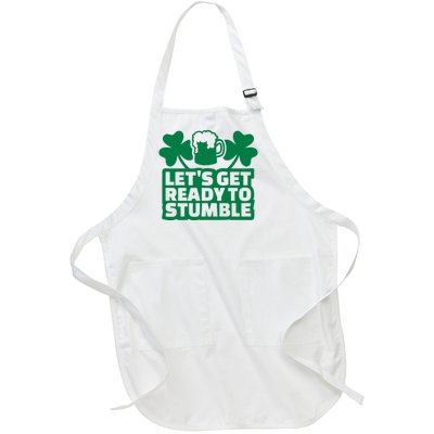 Let's Get Ready To Stumble St Patrick's Day Full-Length Apron With Pockets