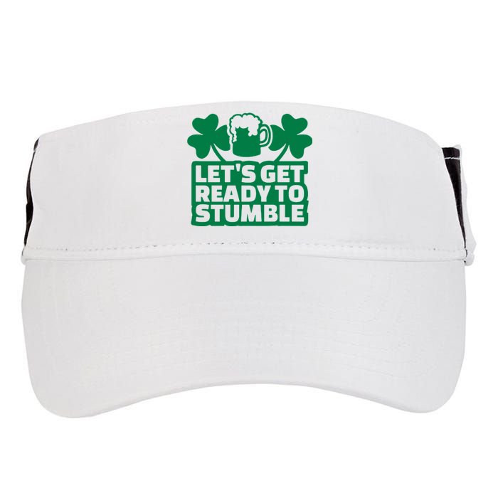 Let's Get Ready To Stumble St Patrick's Day Adult Drive Performance Visor