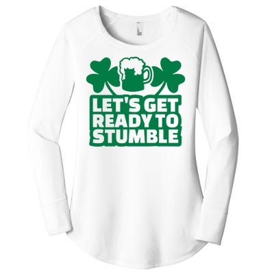 Let's Get Ready To Stumble St Patrick's Day Women's Perfect Tri Tunic Long Sleeve Shirt