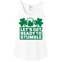 Let's Get Ready To Stumble St Patrick's Day Ladies Essential Tank