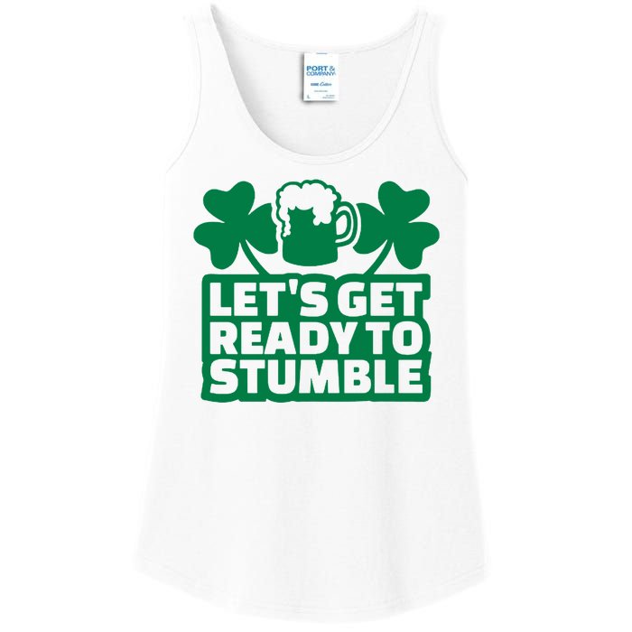 Let's Get Ready To Stumble St Patrick's Day Ladies Essential Tank