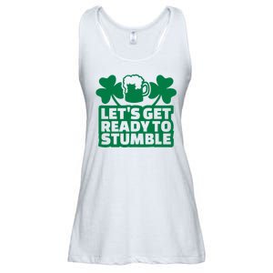 Let's Get Ready To Stumble St Patrick's Day Ladies Essential Flowy Tank