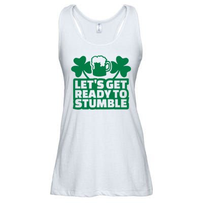 Let's Get Ready To Stumble St Patrick's Day Ladies Essential Flowy Tank