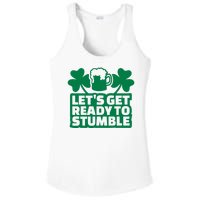 Let's Get Ready To Stumble St Patrick's Day Ladies PosiCharge Competitor Racerback Tank