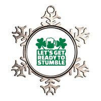 Let's Get Ready To Stumble St Patrick's Day Metallic Star Ornament