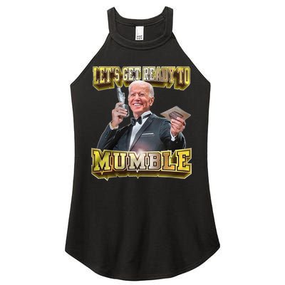 Let's Get Ready To Mumble Women's Perfect Tri Rocker Tank