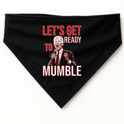 LetS Get Ready To Mumble Biden USA-Made Doggie Bandana