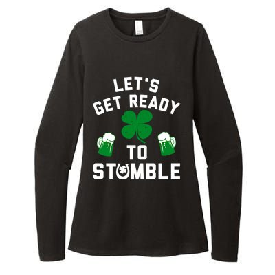 Lets Get Ready To Stumble Gift Pub St Patrick's Day Beer Meaningful Gift Womens CVC Long Sleeve Shirt