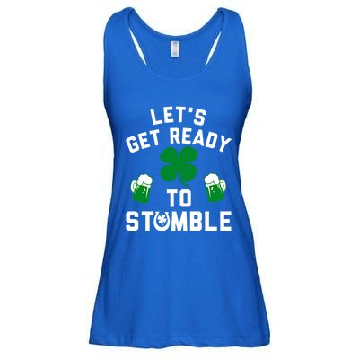 Lets Get Ready To Stumble Gift Pub St Patrick's Day Beer Meaningful Gift Ladies Essential Flowy Tank