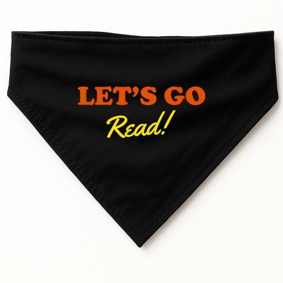 Lets Go Read Book Lover USA-Made Doggie Bandana