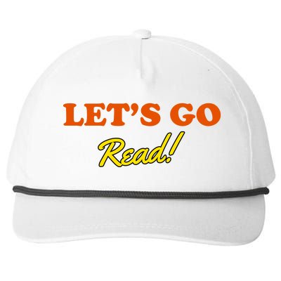 Lets Go Read Book Lover Snapback Five-Panel Rope Hat