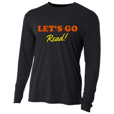 Lets Go Read Book Lover Cooling Performance Long Sleeve Crew