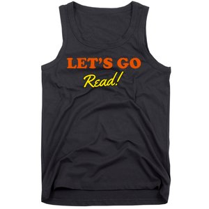 Lets Go Read Book Lover Tank Top