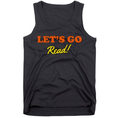 Lets Go Read Book Lover Tank Top