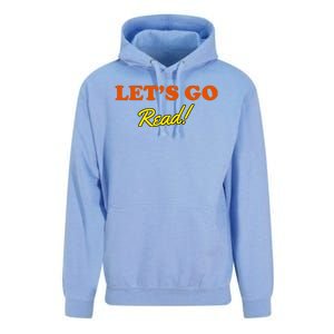 Lets Go Read Book Lover Unisex Surf Hoodie