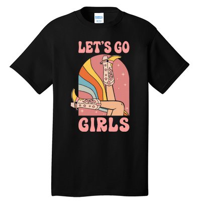 Lets Go Retro Cow Bride Bridesmaid Bachelorette Tall T-Shirt