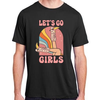 Lets Go Retro Cow Bride Bridesmaid Bachelorette Adult ChromaSoft Performance T-Shirt