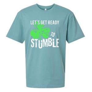 Lets Get Ready To Stumble Funny Saint St Patricks Day HOODIE Sueded Cloud Jersey T-Shirt