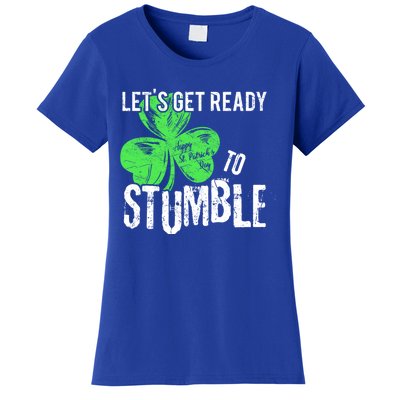 Lets Get Ready To Stumble Funny Saint St Patricks Day Gift Women's T-Shirt