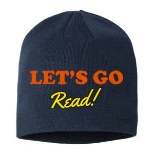 Lets Go Read Distress Book Club Sustainable Beanie