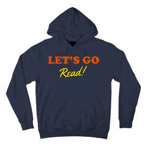 Lets Go Read Distress Book Club Tall Hoodie