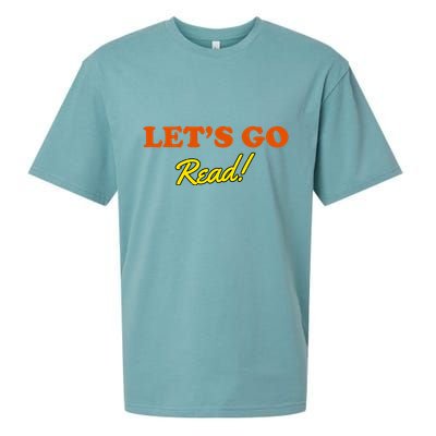 Lets Go Read Distress Book Club Sueded Cloud Jersey T-Shirt