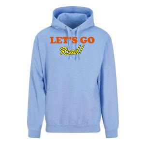 Lets Go Read Distress Book Club Unisex Surf Hoodie