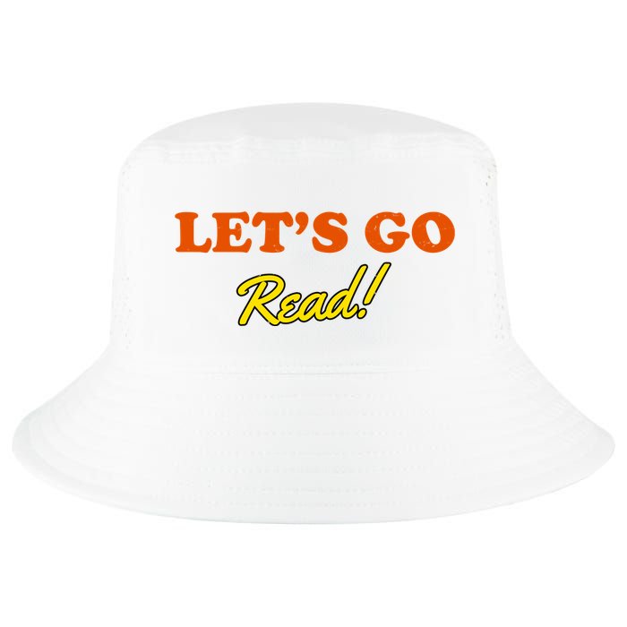Lets Go Read Distress Book Club Cool Comfort Performance Bucket Hat