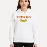 Lets Go Read Distress Book Club Hoodie