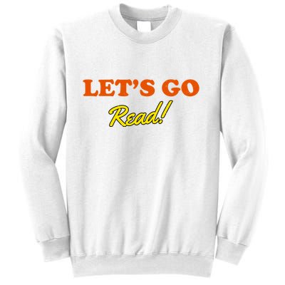 Lets Go Read Distress Book Club Sweatshirt