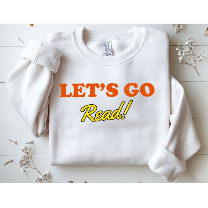 Lets Go Read Distress Book Club Sweatshirt