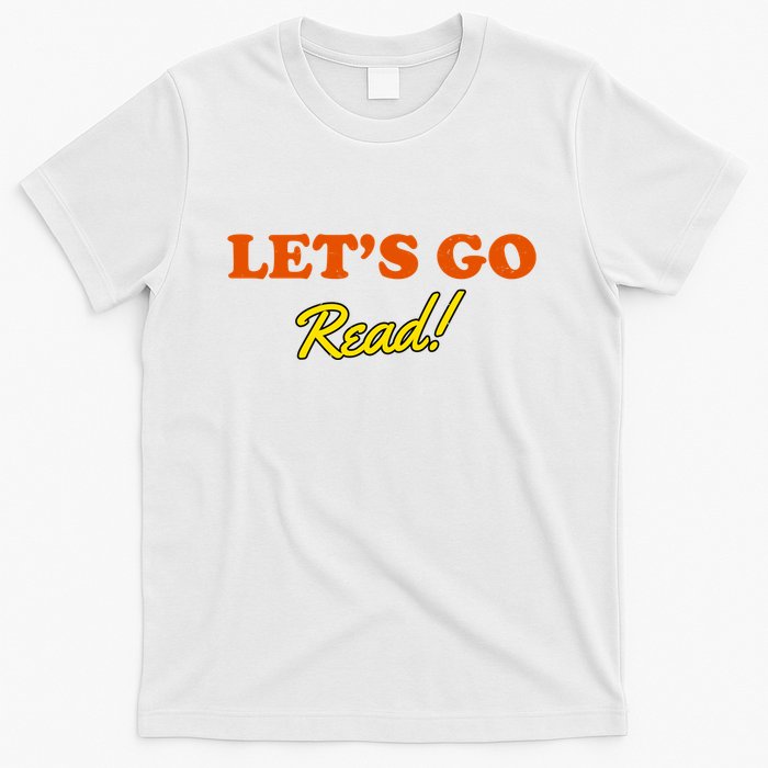 Lets Go Read Distress Book Club T-Shirt