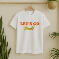 Lets Go Read Distress Book Club T-Shirt