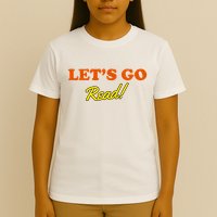 Lets Go Read Distress Book Club T-Shirt