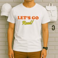 Lets Go Read Distress Book Club T-Shirt