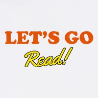 Lets Go Read Distress Book Club T-Shirt