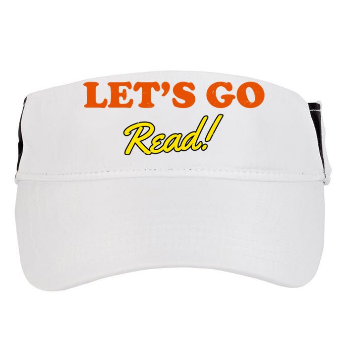 Lets Go Read Distress Book Club Adult Drive Performance Visor