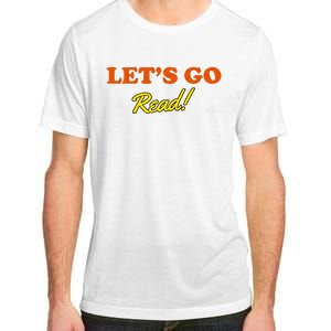 Lets Go Read Distress Book Club Adult ChromaSoft Performance T-Shirt