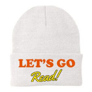 Lets Go Read Distress Book Club Knit Cap Winter Beanie