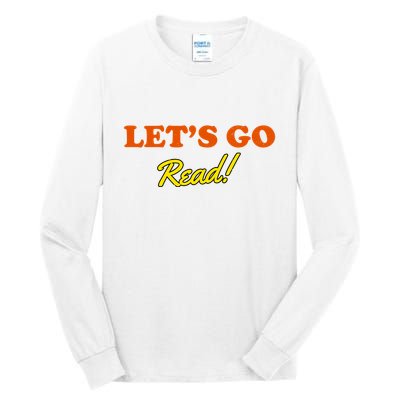 Lets Go Read Distress Book Club Tall Long Sleeve T-Shirt