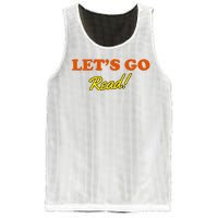 Lets Go Read Distress Book Club Mesh Reversible Basketball Jersey Tank