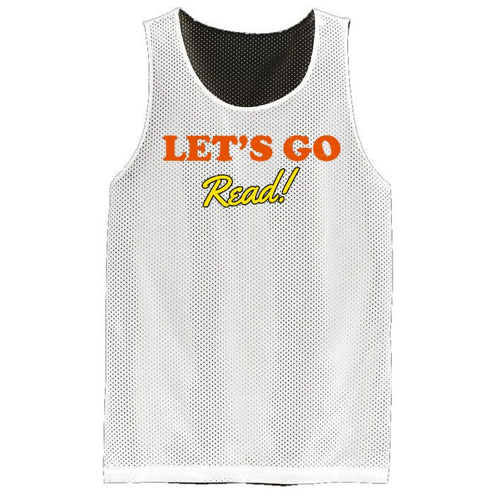 Lets Go Read Distress Book Club Mesh Reversible Basketball Jersey Tank