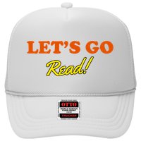 Lets Go Read Distress Book Club Trucker Hat