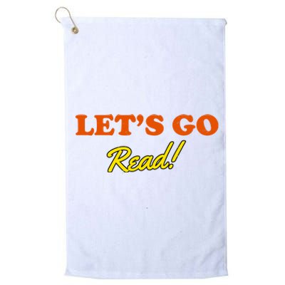 Lets Go Read Distress Book Club Platinum Collection Golf Towel