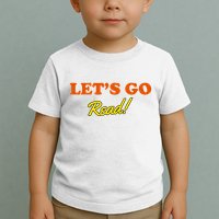 Lets Go Read Distress Book Club Toddler T-Shirt