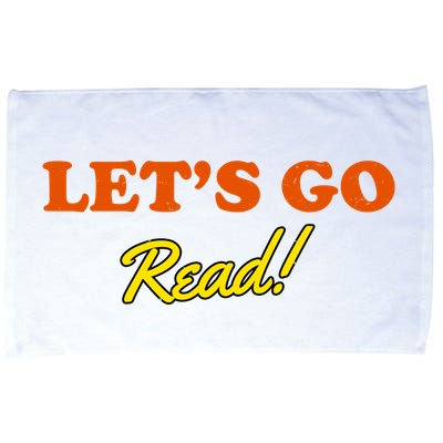 Lets Go Read Distress Book Club Microfiber Hand Towel