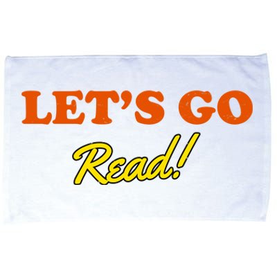 Lets Go Read Distress Book Club Microfiber Hand Towel