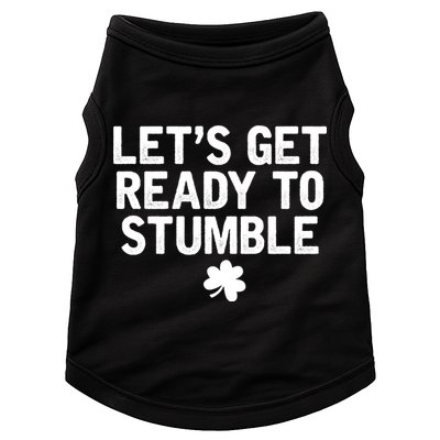 Let's Get Ready To Stumble Funny St Patrick's Day Doggie Tank